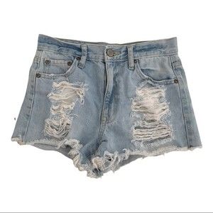 Aeropostale Distressed Jean Shorts size 2